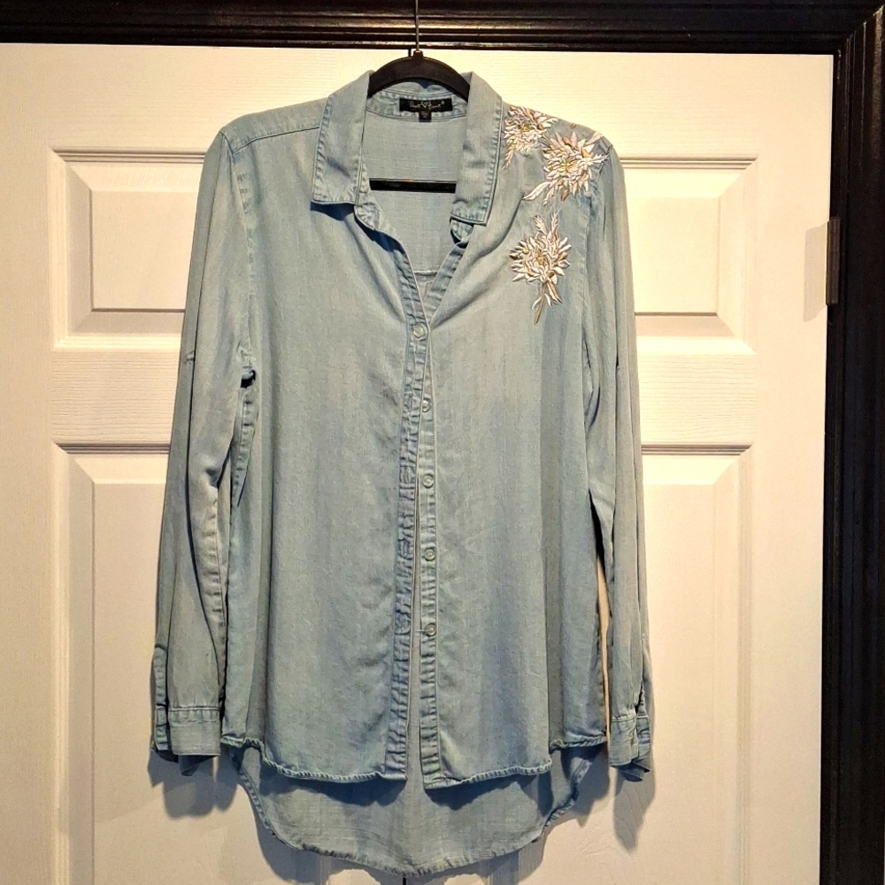 Velvet Heart Denim Shirt